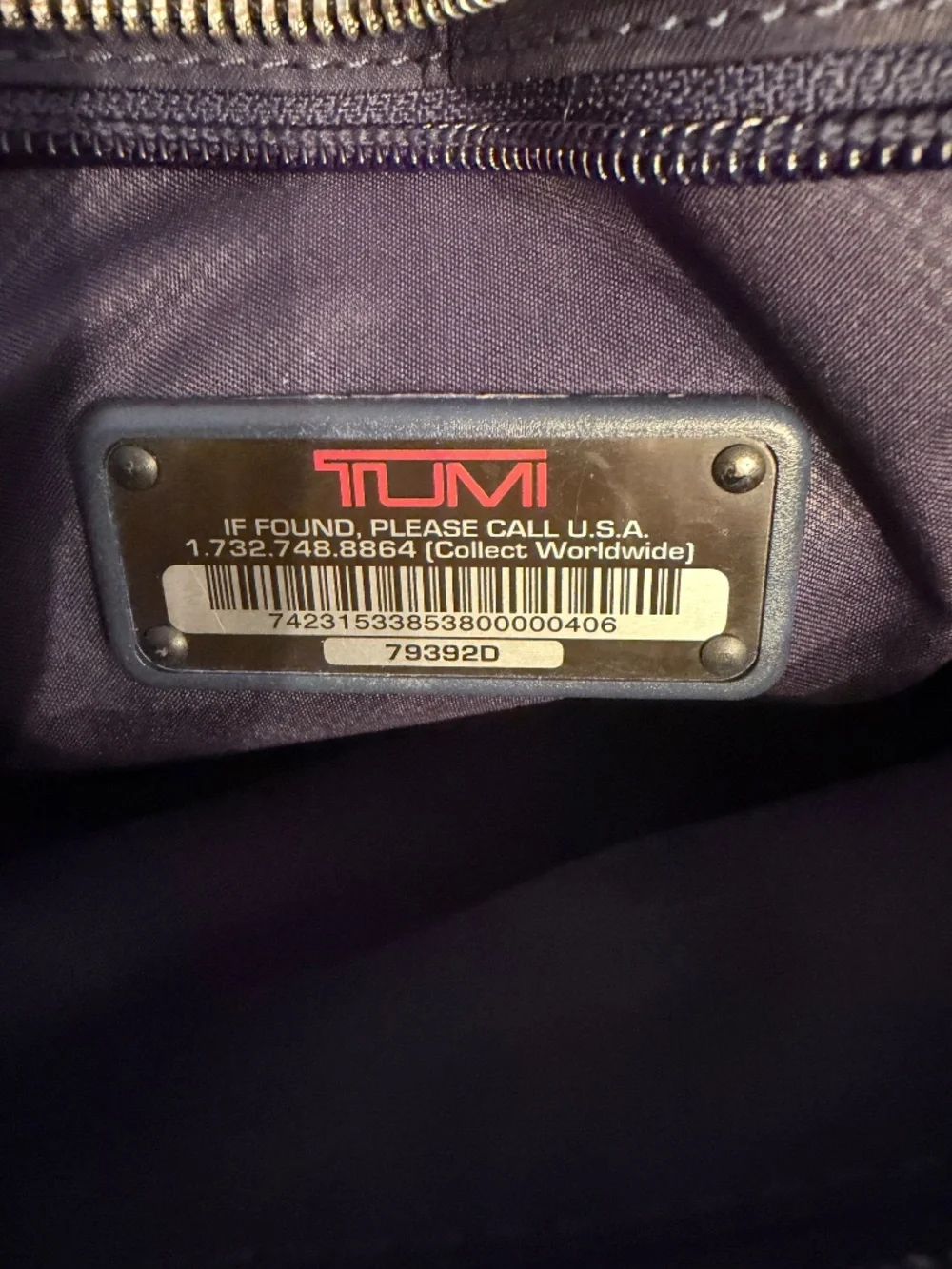 Tumi Black leather Large Sinclair Camila Tote
